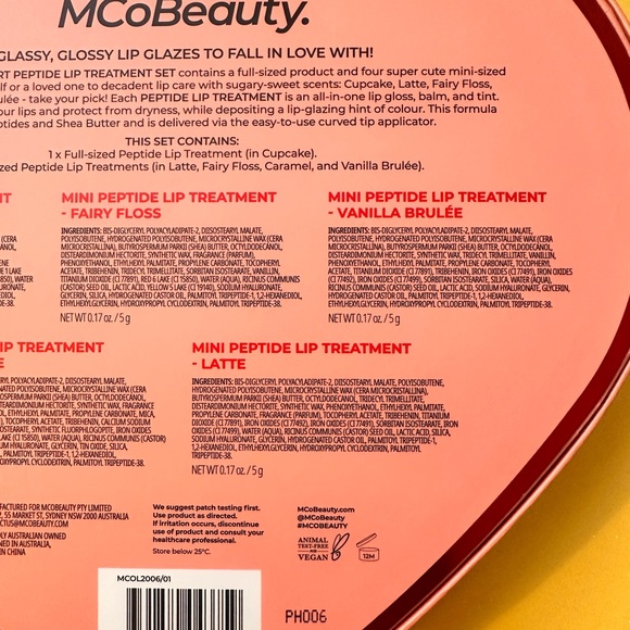 The MCoBeauty Lips to Love Peptide Lip Treatment 5-Piece Gift Set Brand New! - Picture 6 of 7